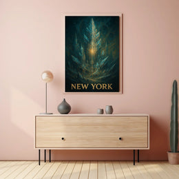New York Mystical Skyline Poster