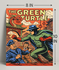 The Green Turtle Poster PosterGoat