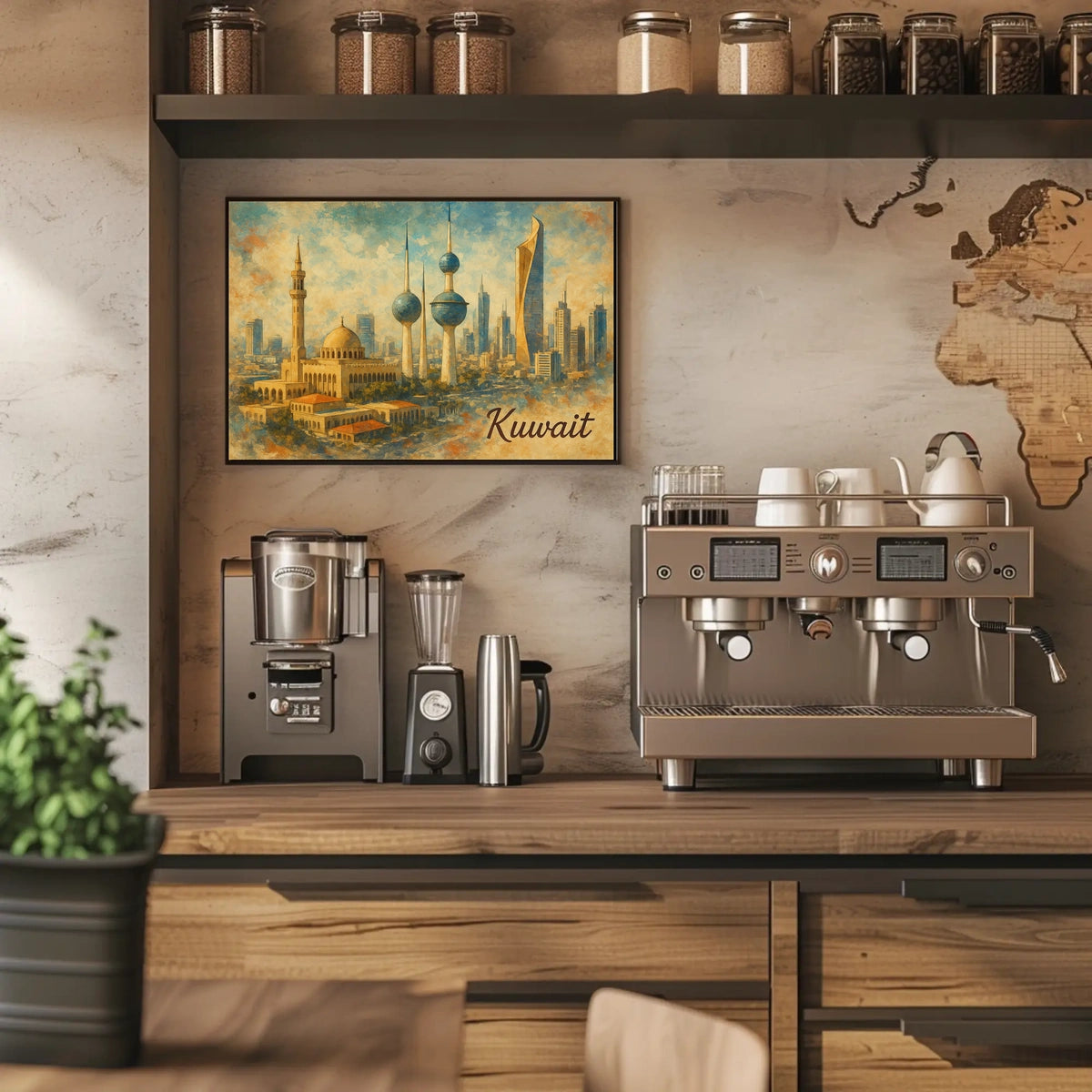 Kuwait Cityscape Poster