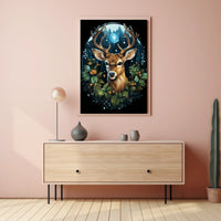 Enchanted Forest Deer Poster