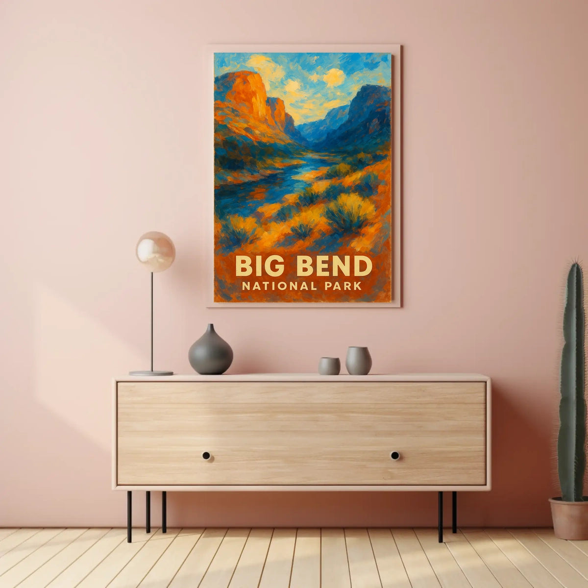 Big Bend National Park Poster Southwest Landscape Wall Art