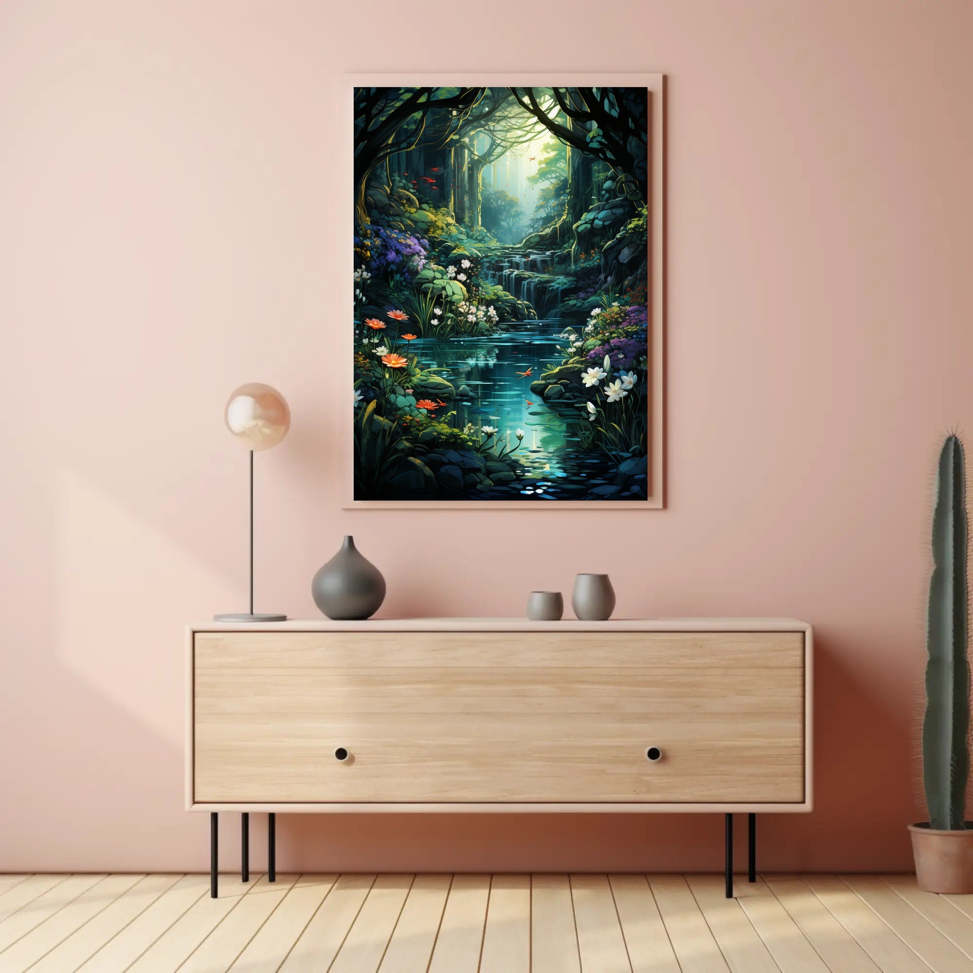 Enchanted Forest Oasis Poster