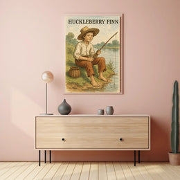 Huckleberry Finn Adventure in Artistic Heritage Poster