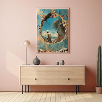 Through The Crumbling Wall Poster Art Print Decor PosterGoat