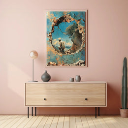 Through The Crumbling Wall Poster Art Print Decor PosterGoat
