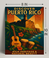 Discover Puerto Rico Vintage Poster Art PosterGoat