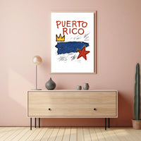 Puerto Rico Artistic Tribute Poster