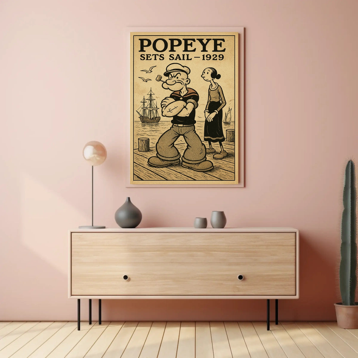 Popeye Sets Sail 1929 Poster