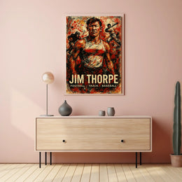 Jim Thorpe Legendary Athlete Poster