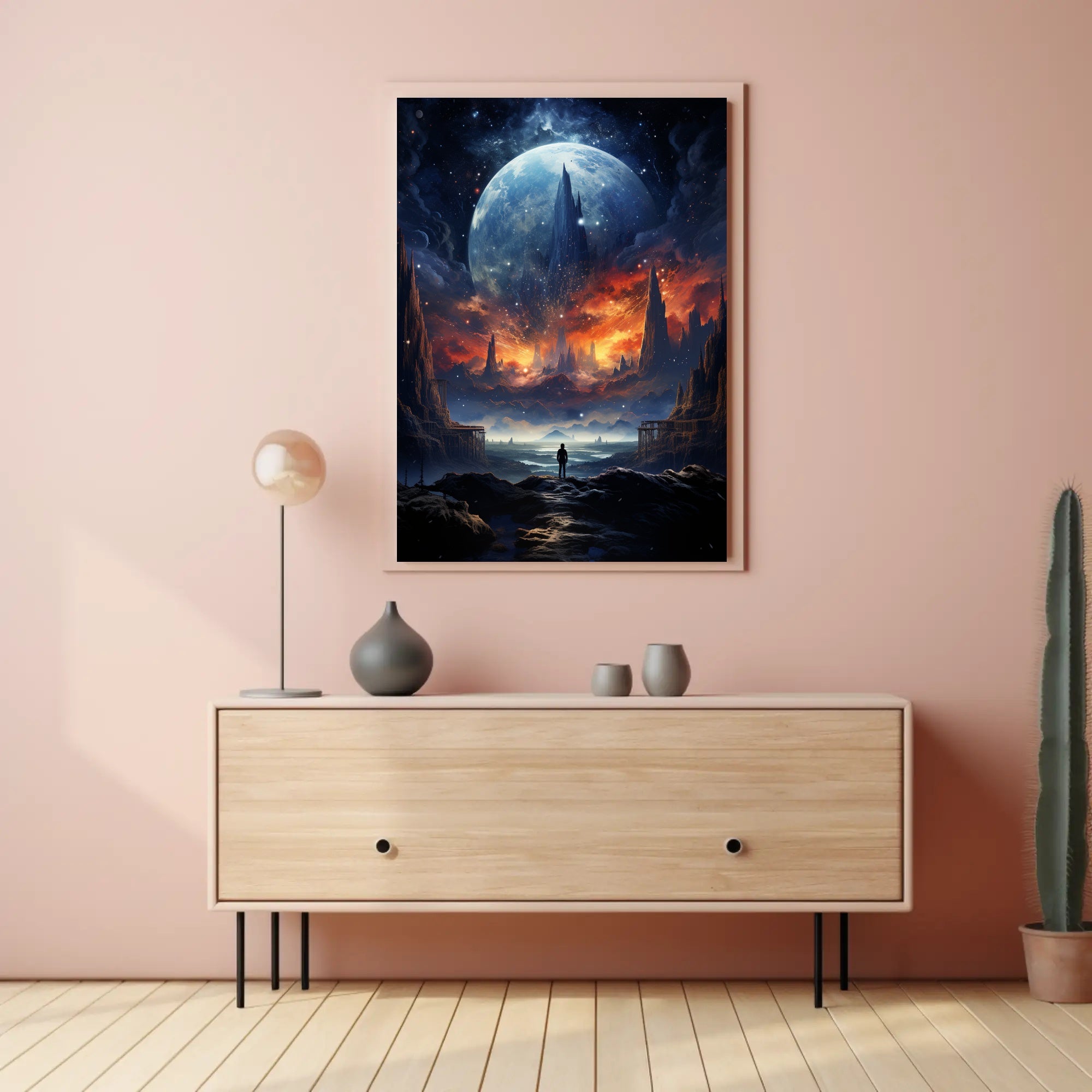 Cosmic Landscape Exploration Poster