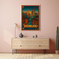Shanghai Skyline Poster