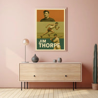 Jim Thorpe Athletic Icon Poster