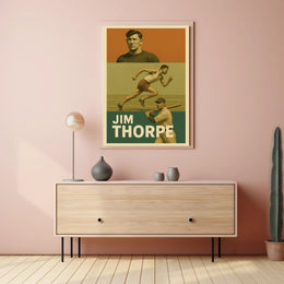 Jim Thorpe Athletic Icon Poster
