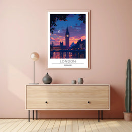 Big Ben Twilight London Urban or Cityscape Poster