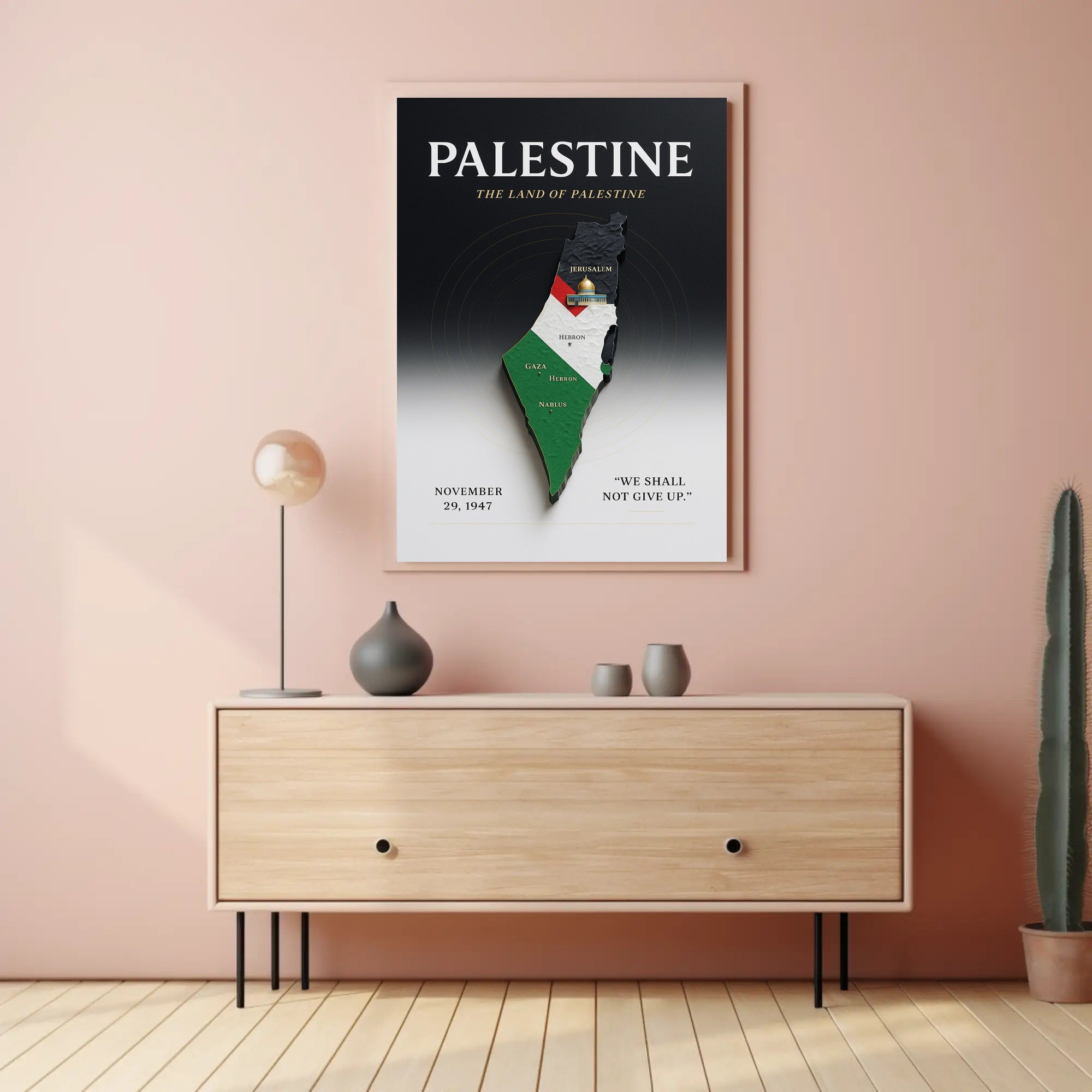 The Land of Palestine Poster PosterGoat