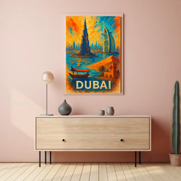 Dubai Poster City Of Wonders Wall Art For Travelers