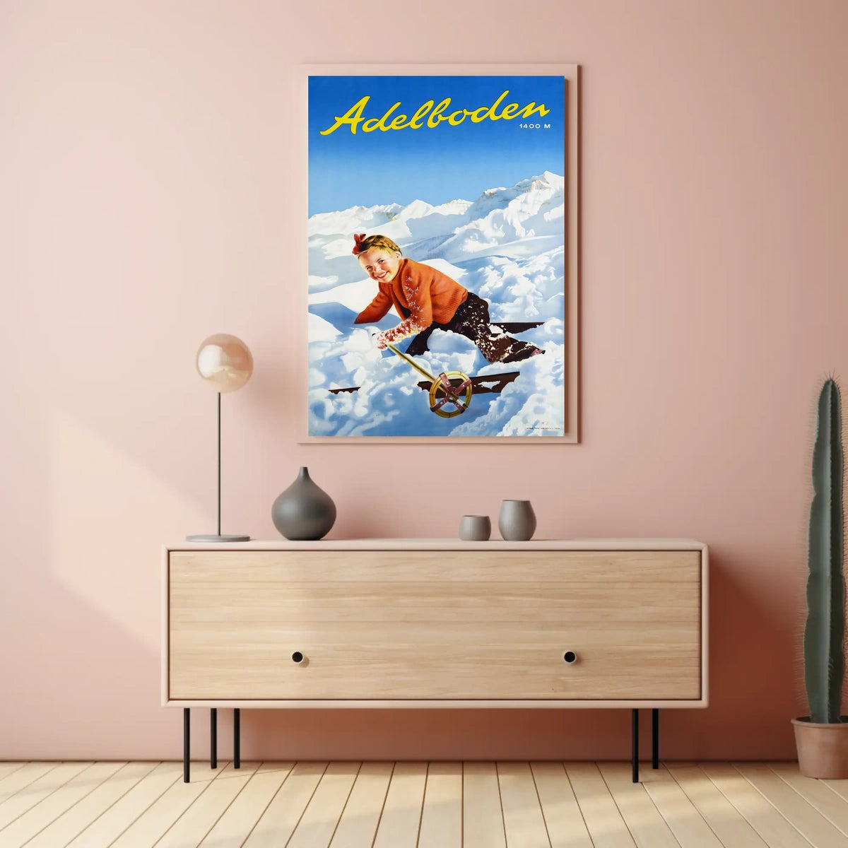 Adelboden Winter Fun Poster