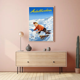 Adelboden Winter Fun Poster