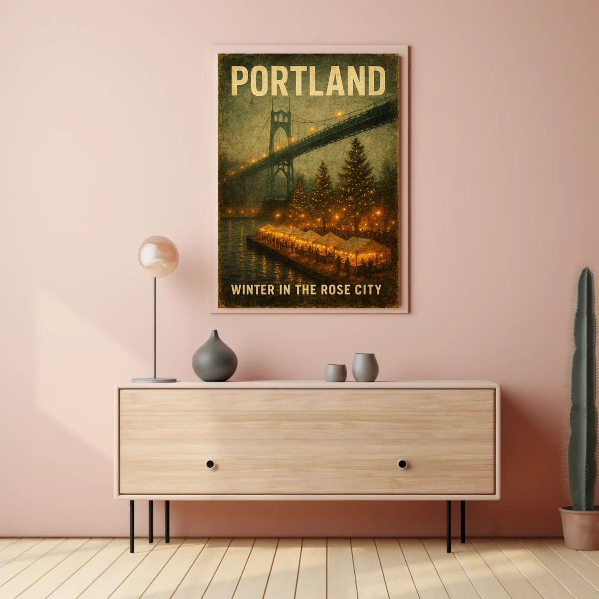 Winter In Portland Poster