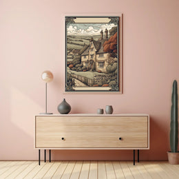 Quaint Countryside Cottage Poster