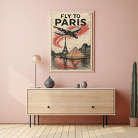 Fly To Paris Poster