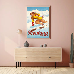 Montana Vermala Ski Poster