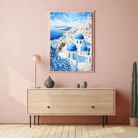 Santorini Serenity Poster