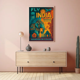 Wander In Color Fly India Poster