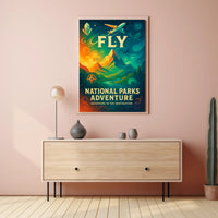 National Parks Travel Poster Adventure Print