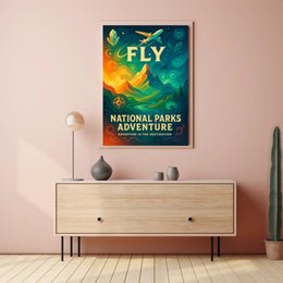 National Parks Travel Poster Adventure Print