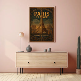 Paris, France The Heart of Romance Poster