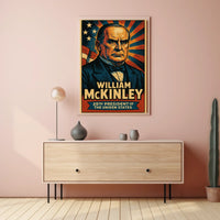 William McKinley 25th President Poster Vintage Wall Art