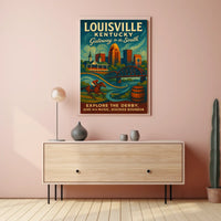 Louisville, Kentucky Gateway to the South Poster