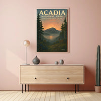 Acadia National Park Where Land Meets Poster