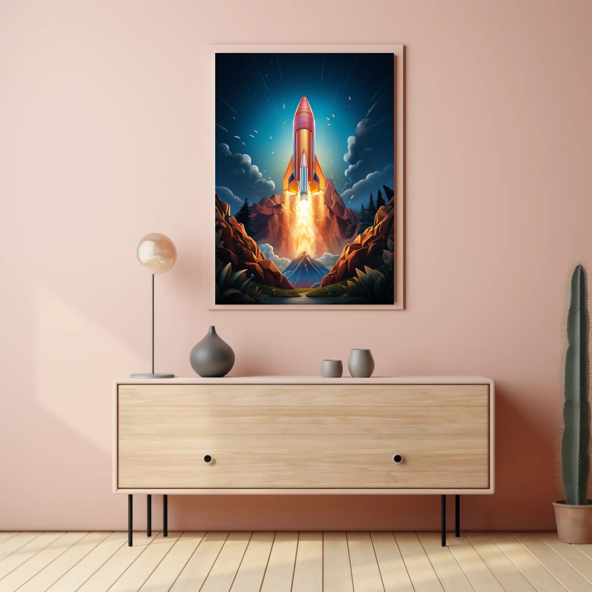 Rocket Launch Adventure Poster