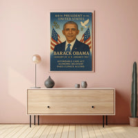 Obama Presidency Commemorative Art Historical or Presidential Poster