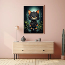 The Adventurous Cat In The Rainforest Poster