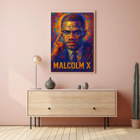 Malcolm X Iconic Leader Poster