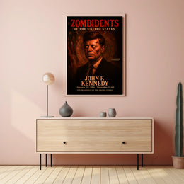 John F. Kennedy 35th President of the United States Zombidents Poster Series