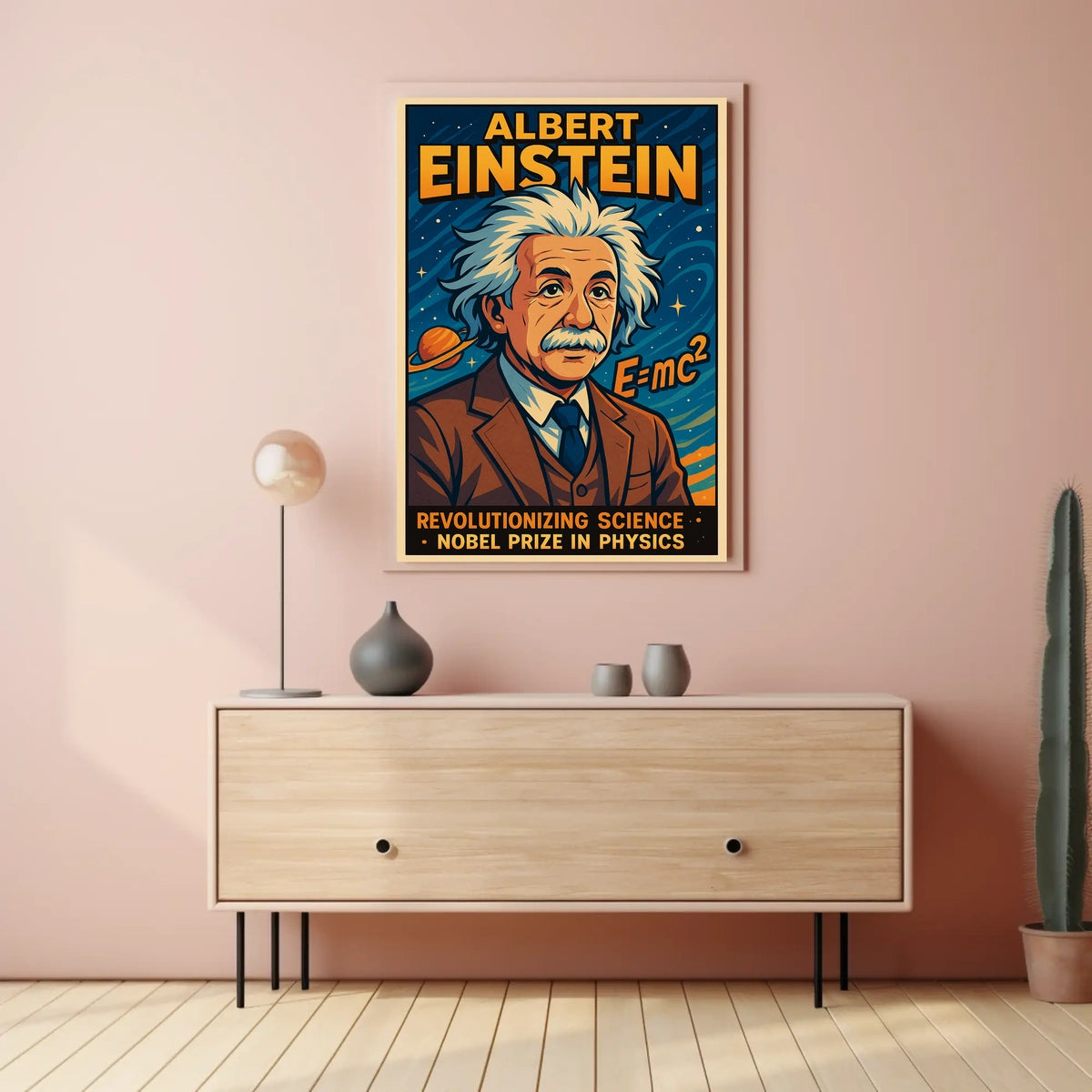 Albert Einstein Revolutionizing Poster
