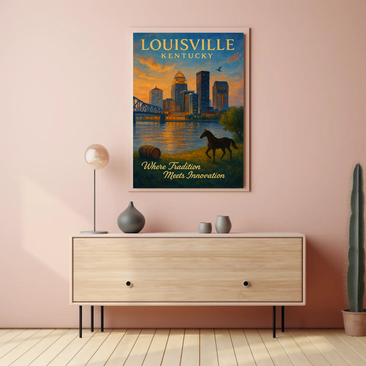 Louisville, Kentucky Where Tradition Meets Innovation Poster