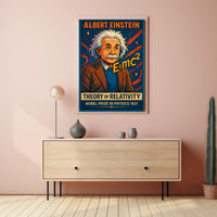 Einstein Relativity Vintage Intellectual Poster