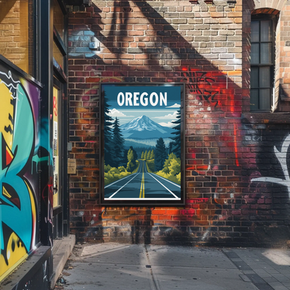 Oregon Vintage Poster