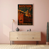 Bostons Historic Revolutionary War Sites Poster