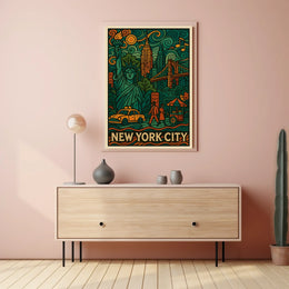 Abstract Expressionism Art Poster for Modern Spaces