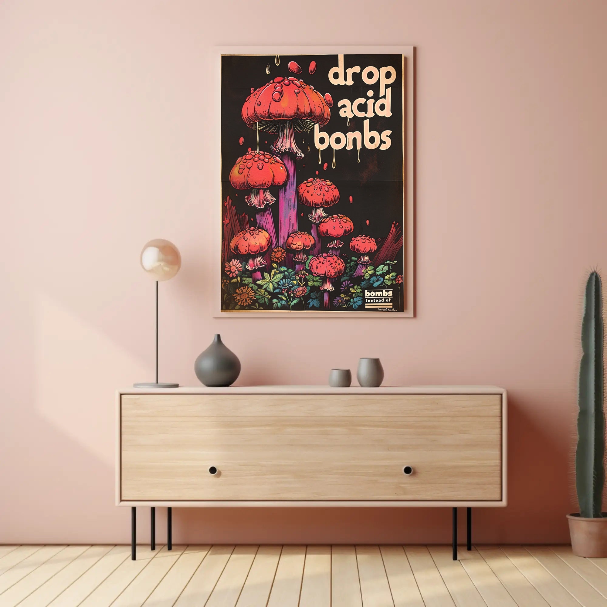 Drop Acid Bombs Poster Art Print for Home Decor PosterGoat