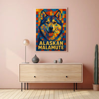 Alaskan Malamute Art Poster