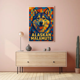 Alaskan Malamute Art Poster