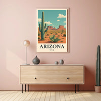 Arizona Desert Adventure Travel Poster