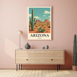 Arizona Desert Adventure Travel Poster
